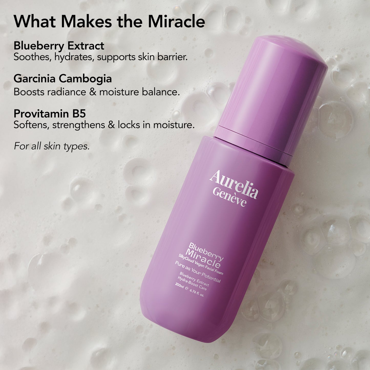 Blueberry Miracle - SilkyCloud Vegan Facial Foam
