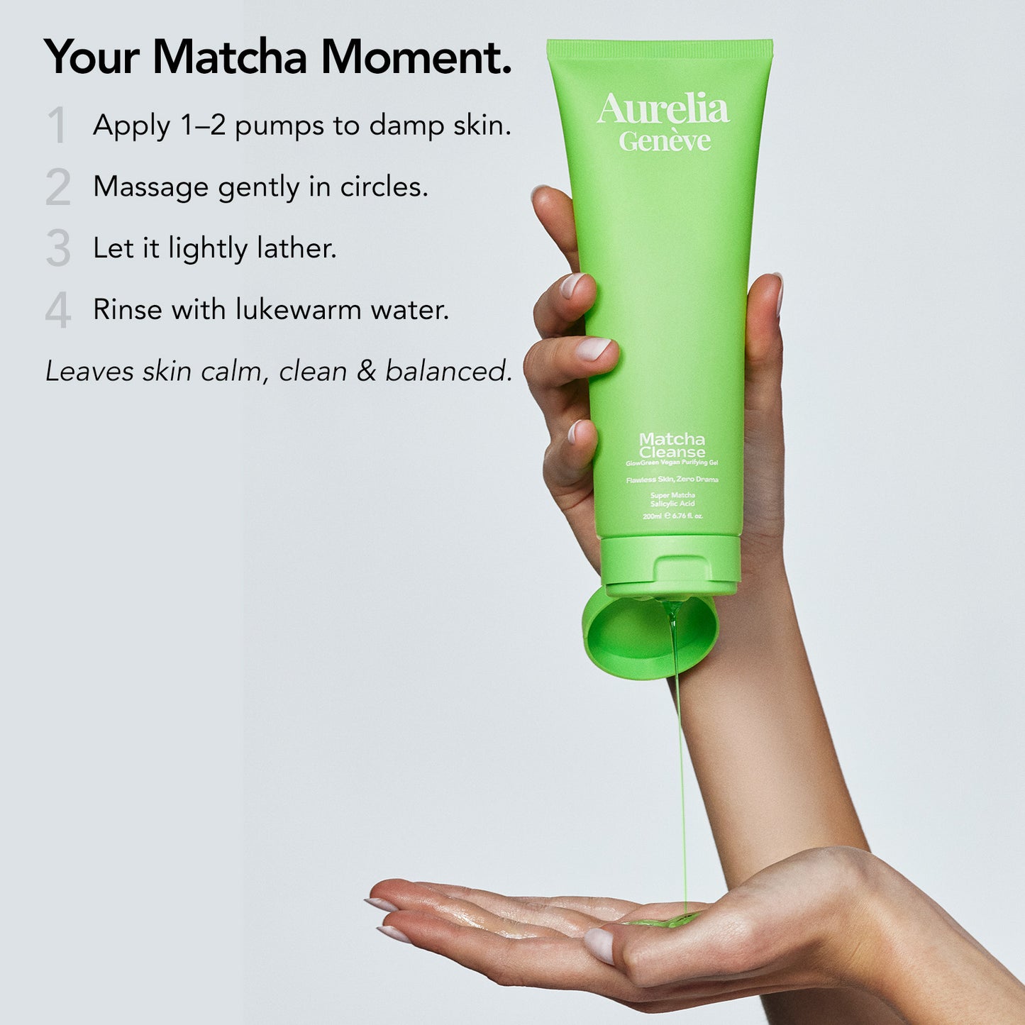Matcha Cleanse - GlowGreen Vegan Purifying Gel