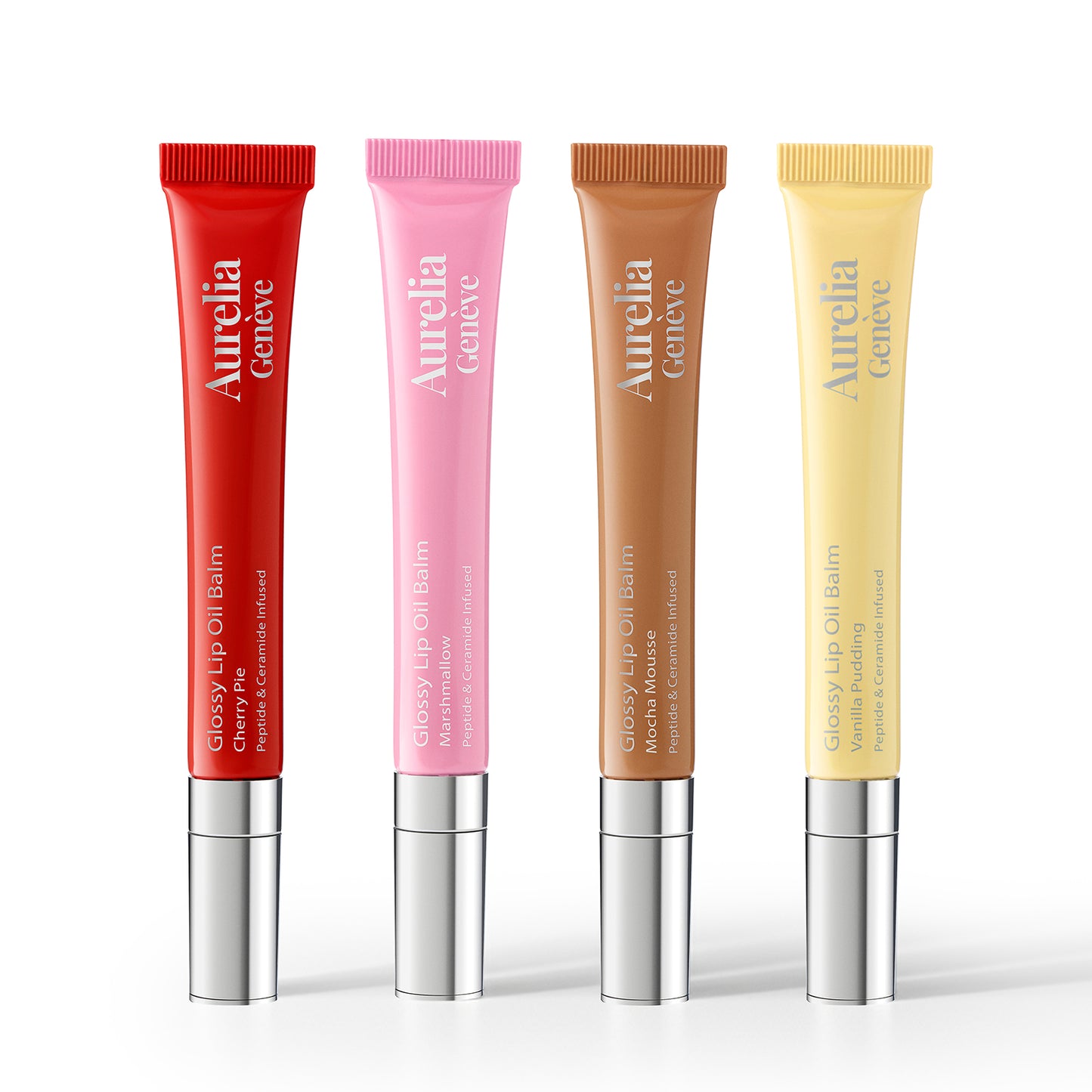 Glossy Lip Oil Balm - Peptide & Ceramid Infused - Cherry Pie