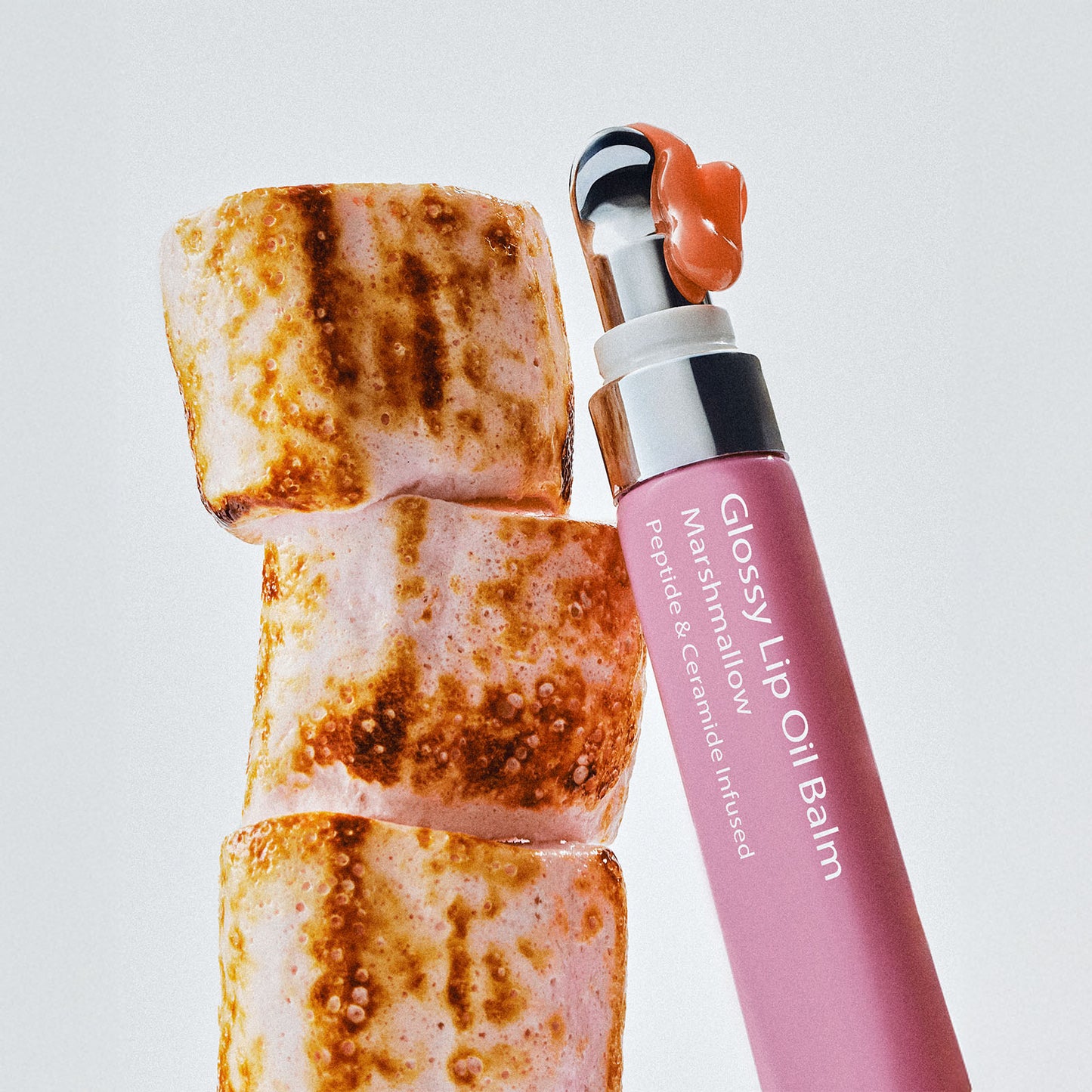 Glossy Lip Oil Balm - Peptide & Ceramid Infused - Marshmallow