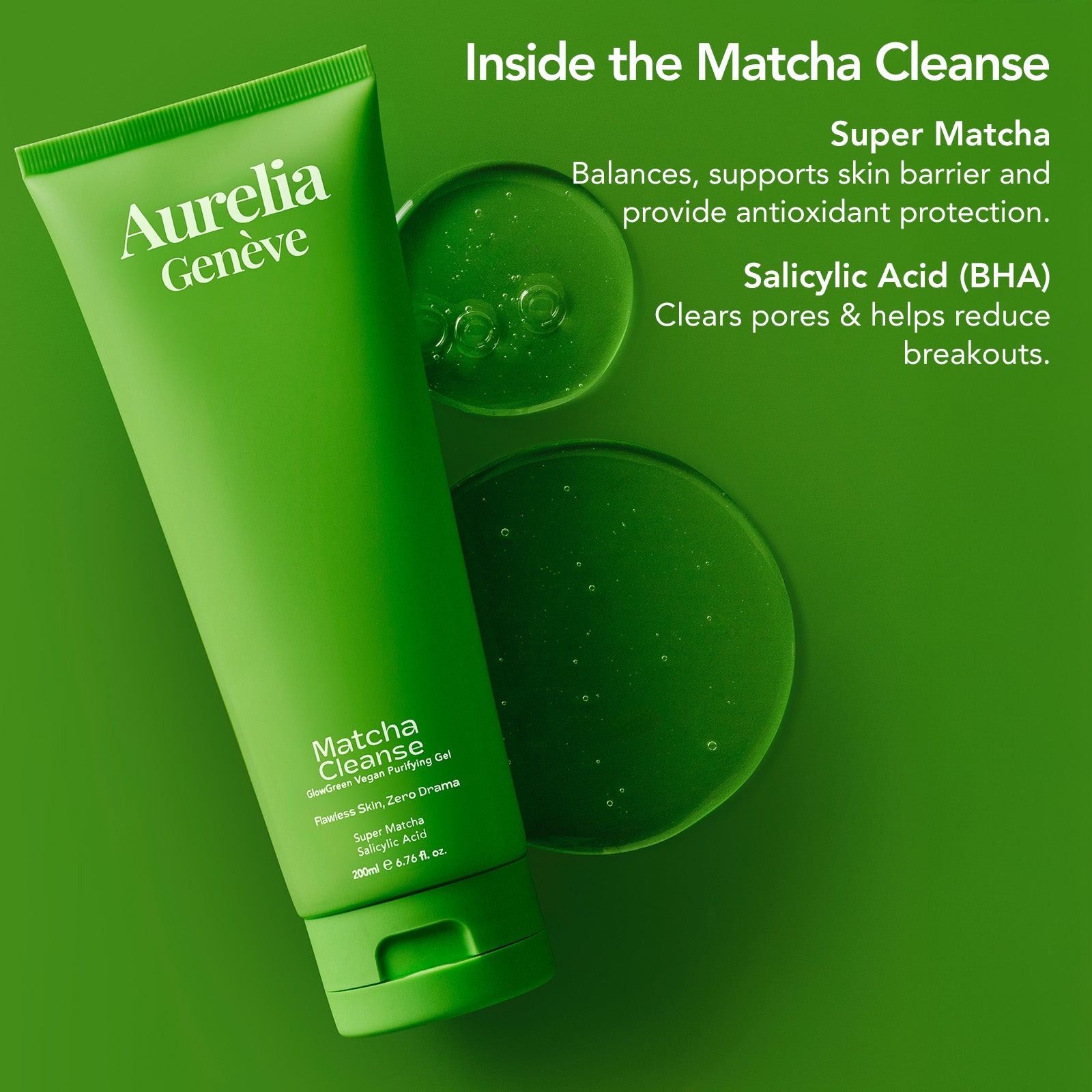 Matcha Cleanse - GlowGreen Vegan Purifying Gel